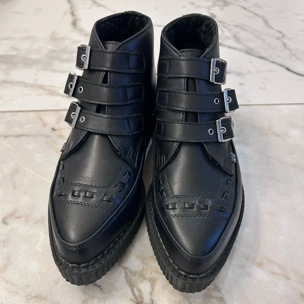 TUK 3 Buckle Pointed Creeper Boot Men Size 6 / Women Size 8 - NIB - Picture 3 of 8